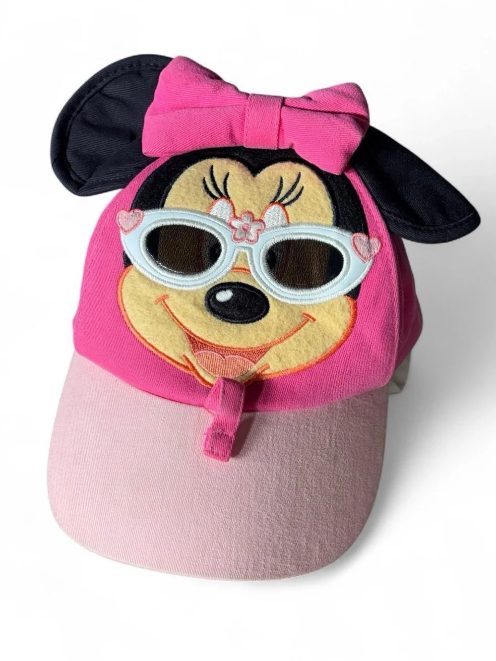 Disney Parks Minnie Mouse Ears Pink Bow Sunglasses Holder Hat Toddler 2017